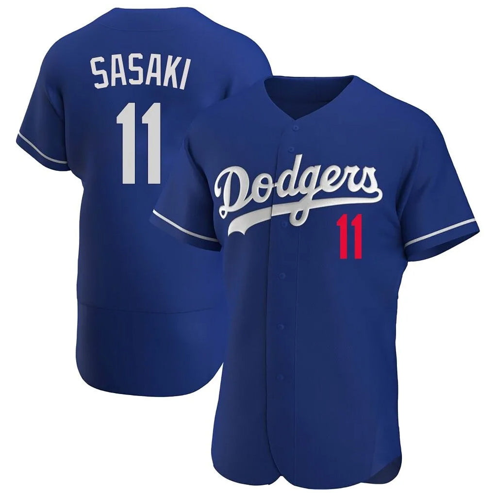 Silnrao LA.Dodgers #11 Roki Sasaki Player Royal Limited Elite Home Stitched Jerseys
