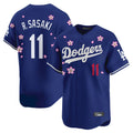 Silnrao LA.Dodgers #11 Roki Sasaki Player Royal Tokyo Series Vapor Premier Limited Stitched Jerseys