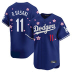Silnrao LA.Dodgers #11 Roki Sasaki Player Royal Tokyo Series Vapor Premier Limited Stitched Jerseys
