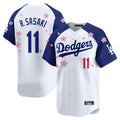Silnrao LA.Dodgers #11 Roki Sasaki Player White-Royal Tokyo Series Vapor Premier Limited Stitched Jerseys