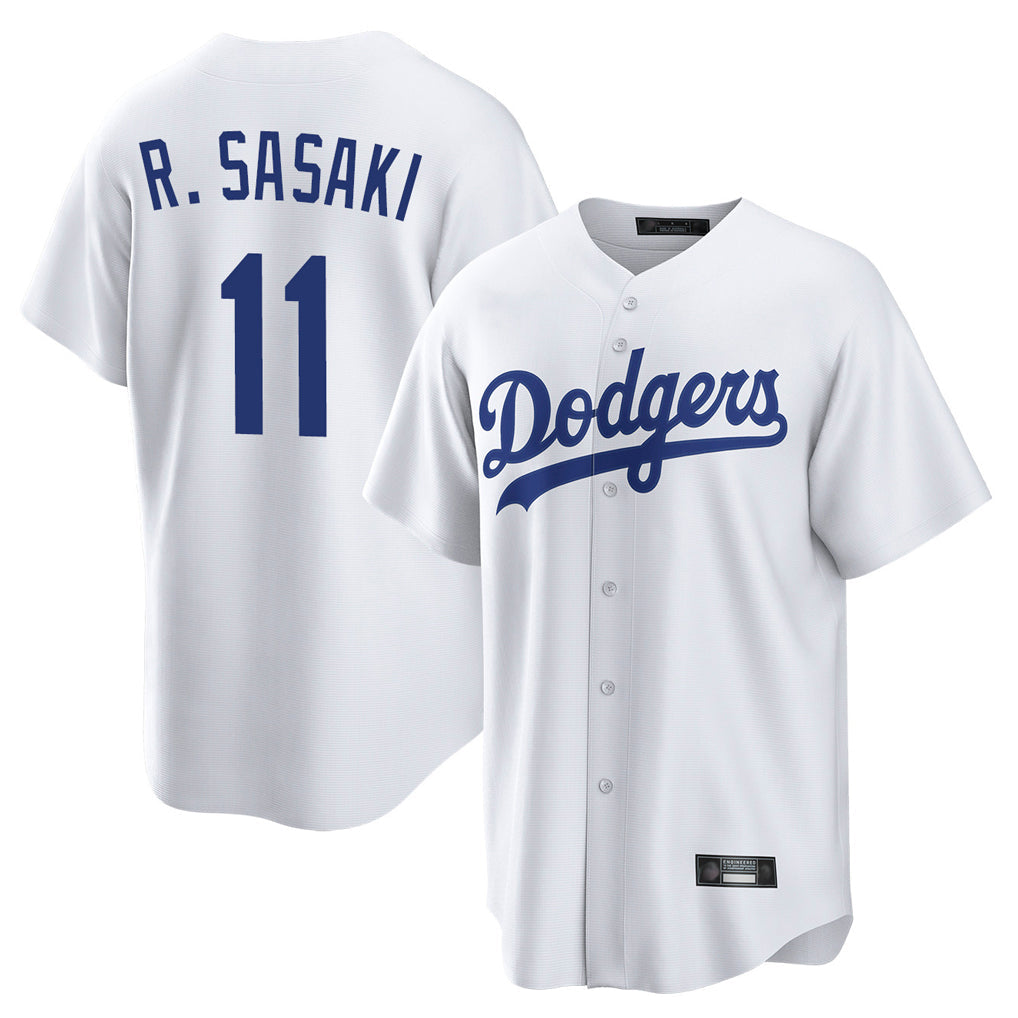 Silnrao LA.Dodgers #11 Roki Sasaki Player White Game Home Stitched Jerseys