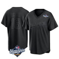 Silnrao LA.Dodgers #16 Will Smith Player Black World Series Pitch Fashion T-shirt Stitched Jerseys