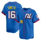 Silnrao LA.Dodgers #16 Will Smith Player Blue All-Star Limited Home Stitched Jerseys