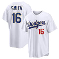 Silnrao LA.Dodgers #16 Will Smith Player Gold White 2026 Collection Stadium Limited Stitched Jerseys
