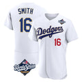 Silnrao LA.Dodgers #16 Will Smith Player Gold White World Series 2026 Collection Stadium Limited Elite Stitched Jerseys