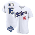 Silnrao LA.Dodgers #16 Will Smith Player Gold White World Series Meet 2026 Collection Stadium Limited Elite Stitched Jerseys