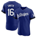Silnrao LA.Dodgers #16 Will Smith Player Royal City Connect Elite Home Stitched Jerseys