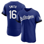 Silnrao LA.Dodgers #16 Will Smith Player Royal City Connect Elite Home Stitched Jerseys