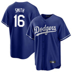 Silnrao LA.Dodgers #16 Will Smith Player Royal Game Stitched Jerseys