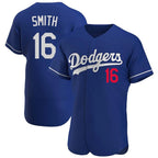 Silnrao LA.Dodgers #16 Will Smith Player Royal Limited Elite Home Stitched Jerseys