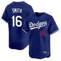 Silnrao LA.Dodgers #16 Will Smith Player Royal Limited Home Stitched Jerseys