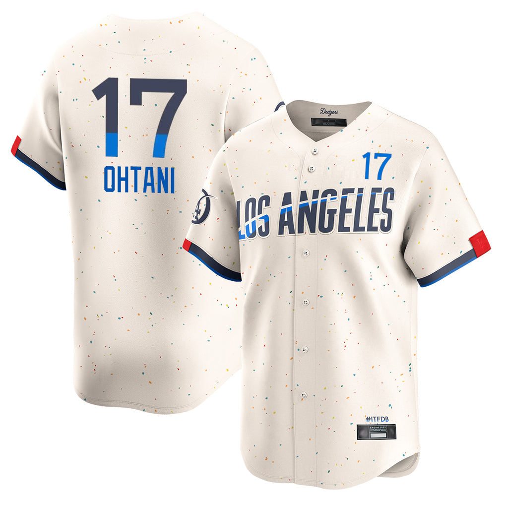 Silnrao LA.Dodgers #17 Shohei Ohtani Player Cream City Connect Limited Home Stitched Jerseys