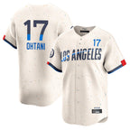 Silnrao LA.Dodgers #17 Shohei Ohtani Player Cream City Connect Limited Home Stitched Jerseys