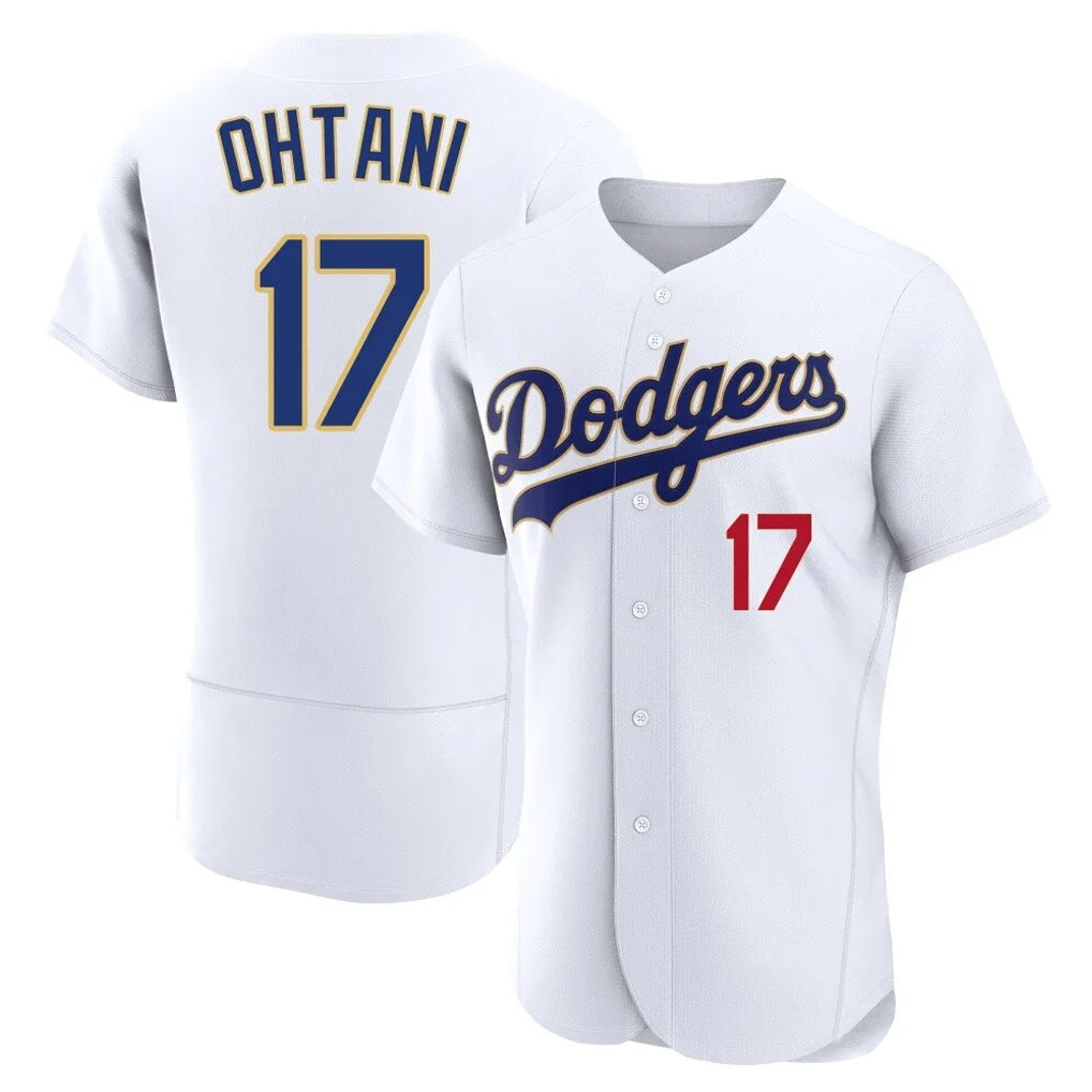 Silnrao LA.Dodgers #17 Shohei Ohtani Player Gold White 2026 Collection Stadium Limited Elite Stitched Jerseys