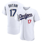 Silnrao LA.Dodgers #17 Shohei Ohtani Player Gold White 2026 Collection Stadium Limited Elite Stitched Jerseys