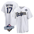 Silnrao LA.Dodgers #17 Shohei Ohtani Player Gold White World Series 2026 Collection Stadium Game Stitched Jerseys