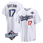 Silnrao LA.Dodgers #17 Shohei Ohtani Player Gold White World Series 2026 Collection Stadium Limited Stitched Jerseys