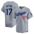 Silnrao LA.Dodgers #17 Shohei Ohtani Player Gray Limited Home Stitched Jerseys