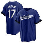 Silnrao LA.Dodgers #17 Shohei Ohtani Player Royal City Connect Home Game Stitched Jerseys