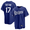 Silnrao LA.Dodgers #17 Shohei Ohtani Player Royal Home Game Stitched Jerseys