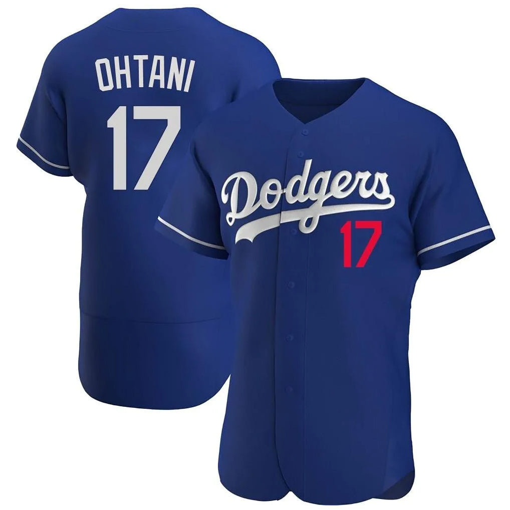Silnrao LA.Dodgers #17 Shohei Ohtani Player Royal Limited Elite Home Stitched Jerseys