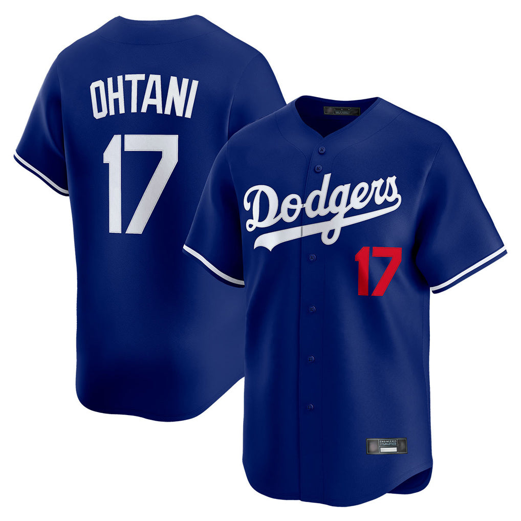 Silnrao LA.Dodgers #17 Shohei Ohtani Player Royal Limited Home Stitched Jerseys