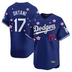 Silnrao LA.Dodgers #17 Shohei Ohtani Player Royal Tokyo Series Vapor Premier Limited Stitched Jerseys