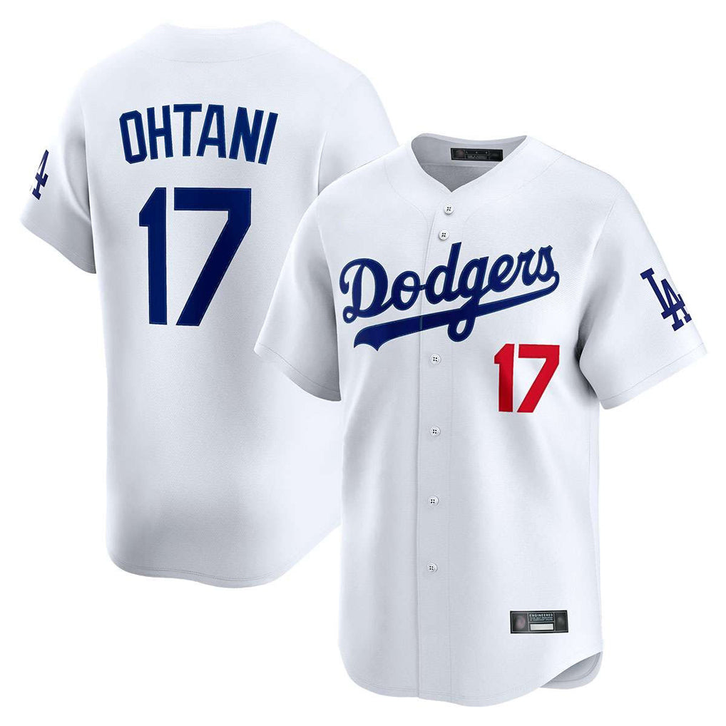 Silnrao LA.Dodgers #17 Shohei Ohtani Player White Tokyo Series Vapor Premier Limited Stitched Jerseys