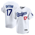 Silnrao LA.Dodgers #17 Shohei Ohtani Player White Tokyo Series Vapor Premier Limited Stitched Jerseys