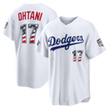 Silnrao LA.Dodgers #17 Shohei Ohtani White 2026 All-Star Edition Stars & Stripes Stadium Jerseys