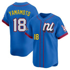 Silnrao LA.Dodgers #18 Yoshinobu Yamamoto Player Blue All-Star Limited Home Stitched Jerseys