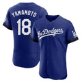 Silnrao LA.Dodgers #18 Yoshinobu Yamamoto Player Royal City Connect Elite Home Stitched Jerseys
