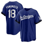 Silnrao LA.Dodgers #18 Yoshinobu Yamamoto Player Royal City Connect Home Game Stitched Jerseys