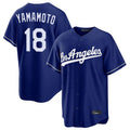 Silnrao LA.Dodgers #18 Yoshinobu Yamamoto Player Royal Game Stitched Jerseys
