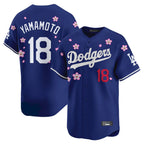 Silnrao LA.Dodgers #18 Yoshinobu Yamamoto Player Royal Tokyo Series Vapor Premier Limited Stitched Jerseys