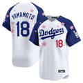 Silnrao LA.Dodgers #18 Yoshinobu Yamamoto Player White-Royal Tokyo Series Vapor Premier Limited Stitched Jerseys
