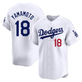 Silnrao LA.Dodgers #18 Yoshinobu Yamamoto Player White Limited Home Stitched Jerseys