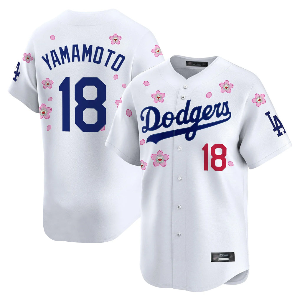 Silnrao LA.Dodgers #18 Yoshinobu Yamamoto Player White Tokyo Series Vapor Premier Limited Stitched Jerseys