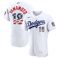 Silnrao LA.Dodgers #18 Yoshinobu Yamamoto White 2026 All-Star Edition Stars & Stripes Stadium Jerseys