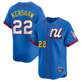 Silnrao LA.Dodgers #22 Clayton Kershaw Player Blue All-Star Limited Home Stitched Jerseys