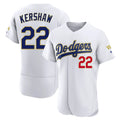Silnrao LA.Dodgers #22 Clayton Kershaw Player Gold White 2026 Collection Stadium Limited Elite Stitched Jerseys