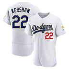 Silnrao LA.Dodgers #22 Clayton Kershaw Player Gold White 2026 Collection Stadium Limited Elite Stitched Jerseys