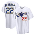 Silnrao LA.Dodgers #22 Clayton Kershaw Player Gold White 2026 Collection Stadium Limited Stitched Jerseys