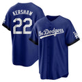Silnrao LA.Dodgers #22 Clayton Kershaw Player Royal City Connect Home Game Stitched Jerseys