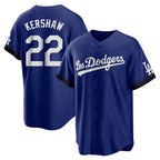 Silnrao LA.Dodgers #22 Clayton Kershaw Player Royal City Connect Home Game Stitched Jerseys