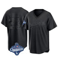 Silnrao LA.Dodgers #23 Kyle Tucker Player Black World Series Meet Pitch Fashion T-shirt Stitched Jerseys
