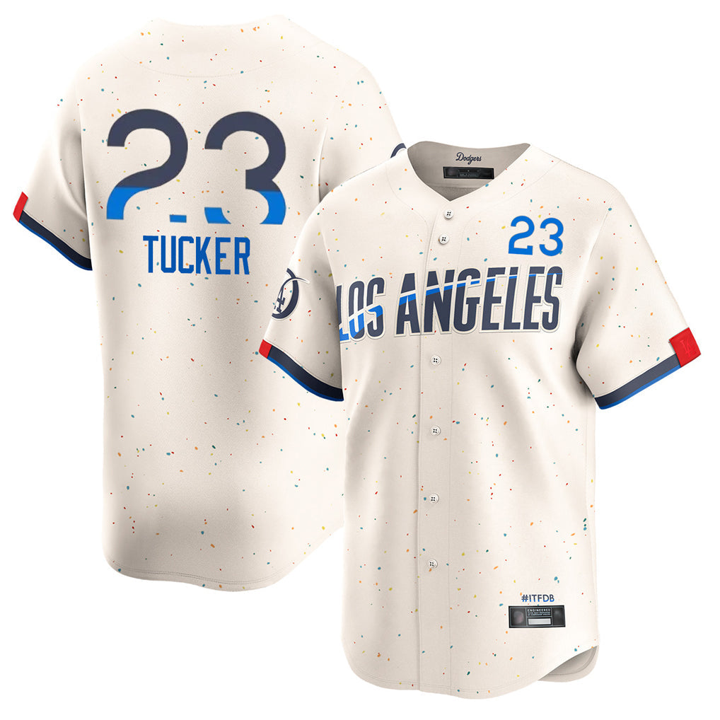 Silnrao LA.Dodgers #23 Kyle Tucker Player Cream City Connect Limited Home Stitched Jerseys