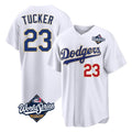 Silnrao LA.Dodgers #23 Kyle Tucker Player Gold White World Series 2026 Collection Stadium Limited Stitched Jerseys