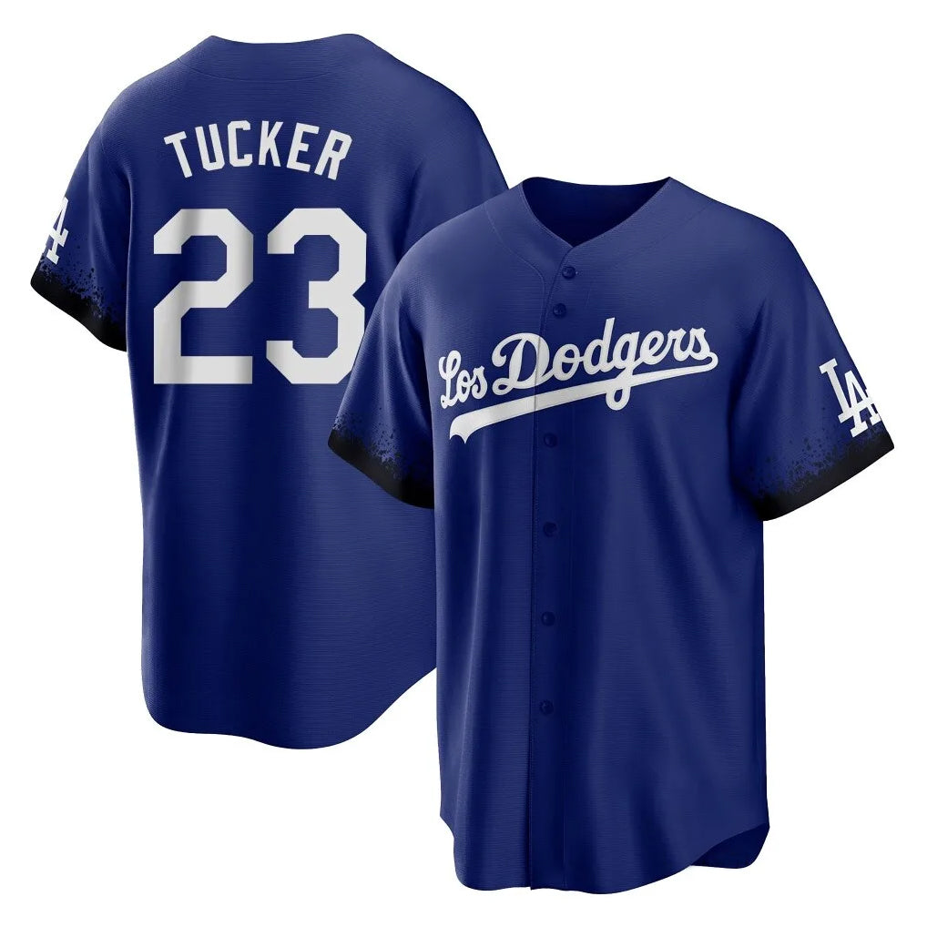 Silnrao LA.Dodgers #23 Kyle Tucker Player Royal City Connect Home Game Stitched Jerseys