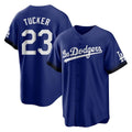 Silnrao LA.Dodgers #23 Kyle Tucker Player Royal City Connect Home Game Stitched Jerseys